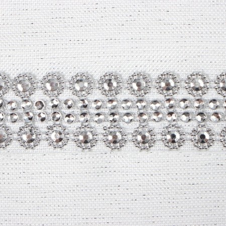Rainal tablecloth with rhinestones, 85 x 85 ± 5 cm, white color, p/e-5