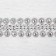 Rainal tablecloth with rhinestones, 85 x 85 ± 5 cm, white color, p/e