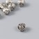Busina for creativity Metal "with daisies" silver 1 cm
