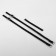 Shoe strap, artificial leather, 30 cm, 8 mm, 2 pcs, black color
