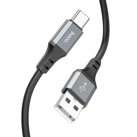 Hoco X92, Type -C cable - USB, 3 A, 3 m, silicone braid, black-3