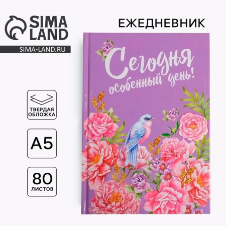 Diary "Today is a special day", a hard cover, A5, 80 sheets