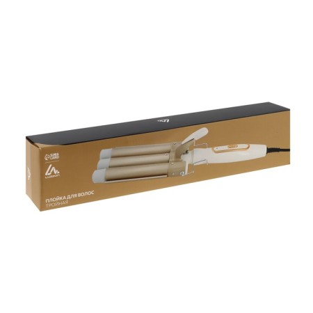 The curling iron Luazon LW-05, 35 W, ceramic coating, D = 25 mm, 220 ° C, white-5
