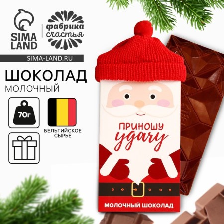 Milk chocolate “I am bringing good luck”: in a hat, 70 g.