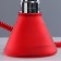 Hind chemical hookah, 32 cm, 1 pipe, chrome mine, red