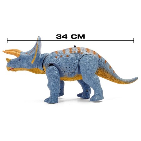 Dinosaur radio -controlled "tricratops", light and sound effects, works from batteries-1