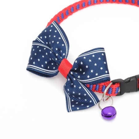 Collar "stars", 30 x 1 cm, kapron, blue-3