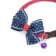 Collar "stars", 30 x 1 cm, kapron, blue