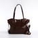 Zipper bag with zipper, brown color