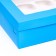 Packaging for 12 cupcakes with a window, blue, 32.5 x 25.5 x 10 cm