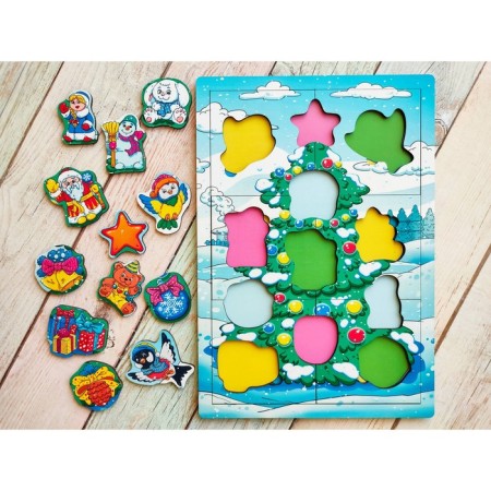 Puzzle "New Year's mood", size 20.3x29.3 cm-2