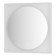 Mirror in a baguette frame with LED lighting 15 W, 70x70 cm, sensory switch, warm white light,