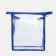 Lightning cosmetic bag, cornflower/transparent color