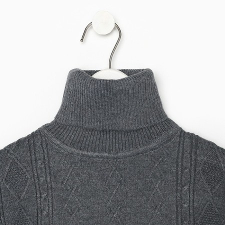 Sweater for the boy, the color is light gray, height is 128-134 cm-1