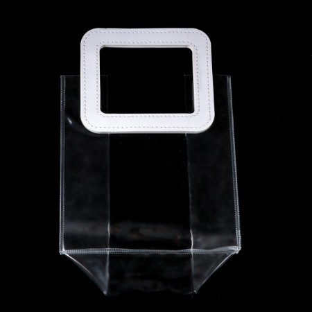 Gift package from PVC white 20 x 18 x 10 cm-3