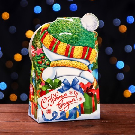 Gift box "Snowman", 12 x 6.6 x 14.4 cm-1