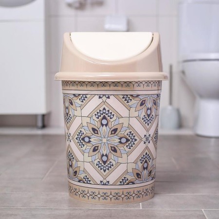 A bucket with a floating lid "Mosaic" 14 l, decor
