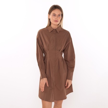 Women's dress, dark beige color, size 44-1