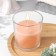 Candle in a smooth glass flavored "cinnamon", 8.5 cm