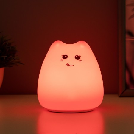Nightlight "Antistress Tyakish Kotka" Led RGB from batteries 3AAA 9.5x9.5x10.5 cm Risalux-2