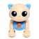Robot Cat "Poltovod" Zhorya, on the control panel, interactive: sensory, sound, light, on batteries, in Russian, blue