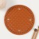 The basis for knitted products to the leatherette "Round braid" brown 15x15 cm
