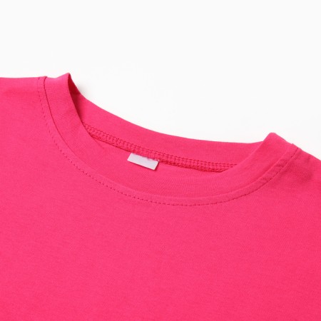 Baby T -shirt with a lowered shoulder, fuchsia color, height 110 cm-1