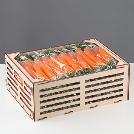 Set of extension candles "Carrot in the box", 5.5x16.5 cm, 80 pieces-3