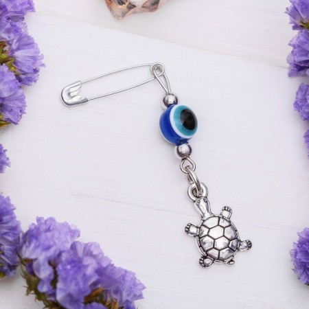 Bulak-cone "from negativity", 2.2 cm, blue color in silver-1