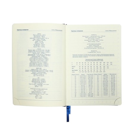 Deliciper of Leduced A5, 136 sheets in a ruler, leatherette "Nebraska", silver cut, blue-10