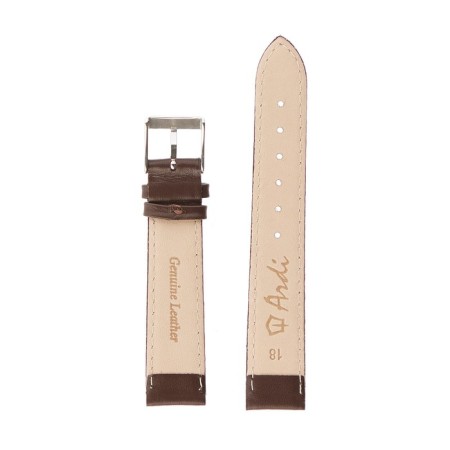 Watch strap, 18 mm, harness 75 mm, larynx 115 mm, genuine leather, brown-2