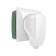 Set: W1189201 Roset with a fork for an electric stove 32A 250V, box in the wall, white