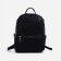 Women's backpack made of artificial leather with lightning, 4 pockets, bag, black color