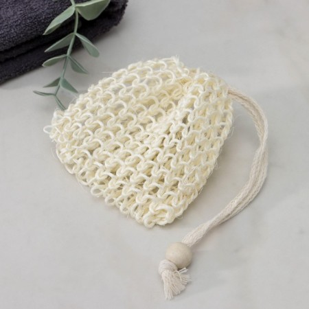 A washcloth-bag for putting a soap of a shade, 10 × 10 cm, beige-6