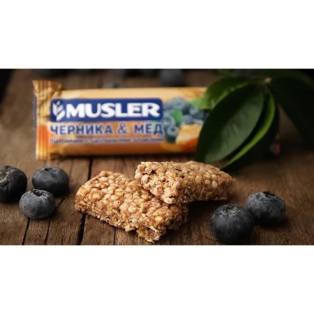 Батончик мюсли MUSLER Черника и мёд, 30 г-5