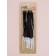 Candles for Cake "Serpentine", 12 pcs, black with sparkles