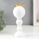 Souvenir Polystone "Golden butterfly on a column with a ball" White 24.5x9x10 cm