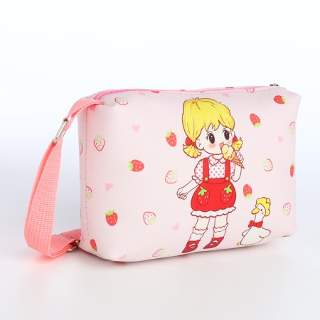 Bag's bag with a zipper "chosen", pink color