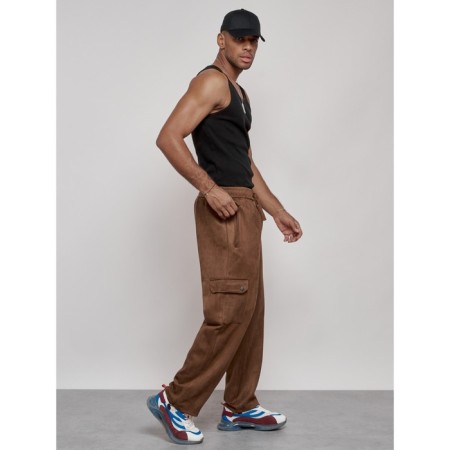 Sports pants, size 48, brown color-12