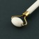 Set: roller massager and scraper of Guasha “Let it Snow!”, Calcite and Serpentin