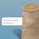 Jute bag, 45 × 90 cm, density 420 g/m², weaving 69 × 63 threads, with ties