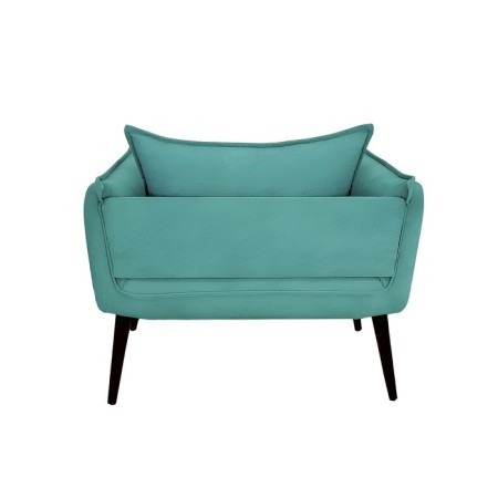 The Naples chair, without a mechanism, velor, turquoise color-2