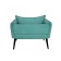 The Naples chair, without a mechanism, velor, turquoise color