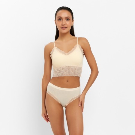 Female set (top, panties) Milk color, size 42-44
