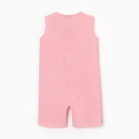 Minaku without sleeves kit overalls, pink color, size 68-74-6