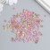 Glass beads 6/0 "caramel-pink melange" 10 g