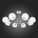 Ceiling EVOLUCE lamp. Sle102702-08. Giorte. 8x40 watts, E14, 79x79x34.5 cm, chromium color
