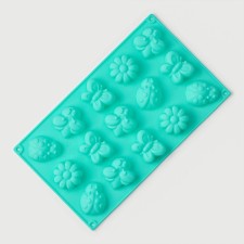 Baking uniform “Pollen”, silicone, 29 × 17 cm, 15 cells (4.8 × 4 cm), Mix color