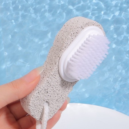 Pumse for pedicure with a brush, with a pen, 11 cm, in a box, color mix-3