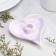 Gypsum Climber "Heart", 14x2.5cm, marble with purple stripes